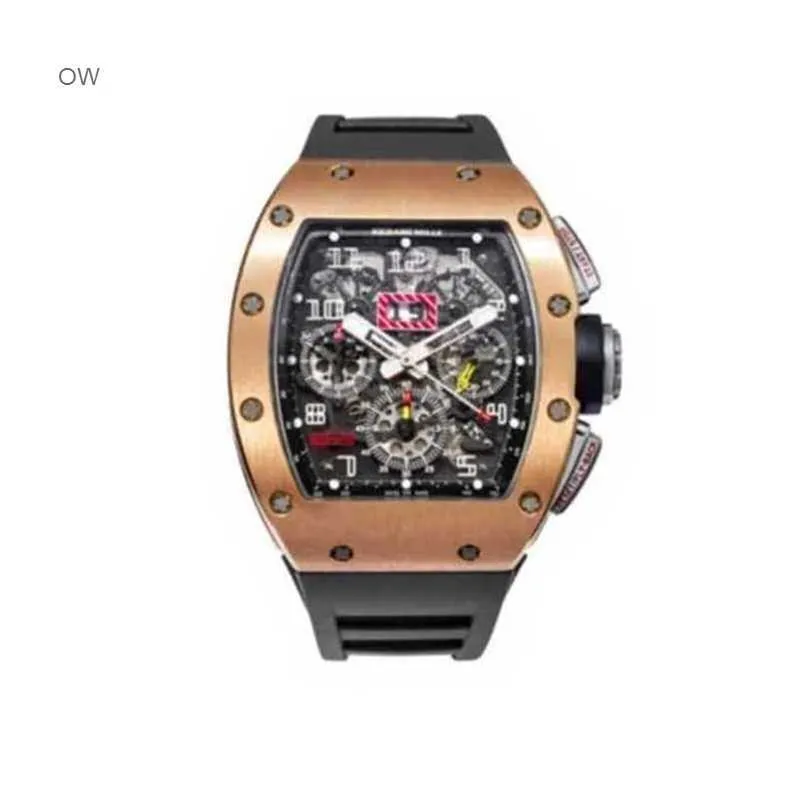 Richarmill Montre Suisse Automatique Montres Mécaniques Série Pour Hommes Felipe Massa Chronographe Or Rose Montre Pour Homme Rm011 WN-FESW