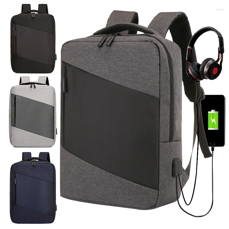 Sac à dos Usb Simple pour hommes, multifonctionnel, sac d'ordinateur d'affaires, cartable pour étudiants, loisirs, voyage étanche