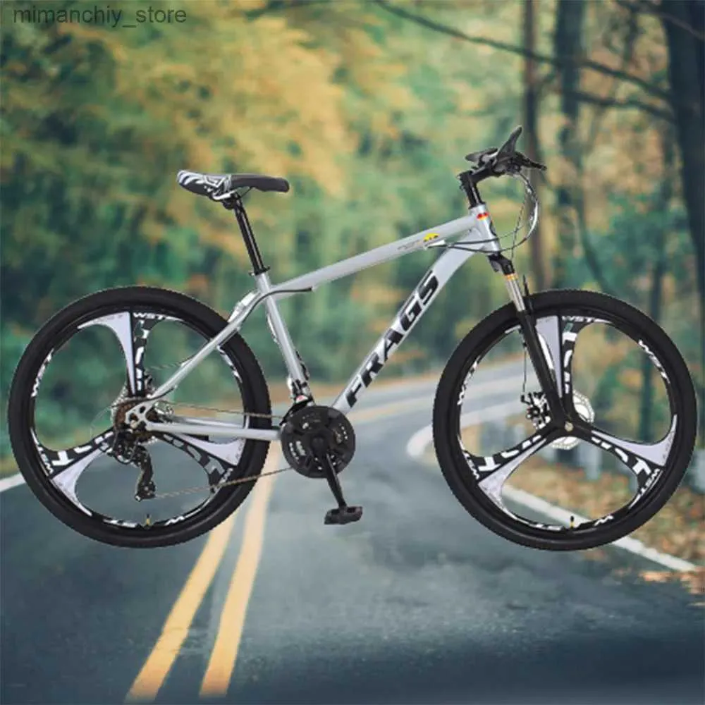 Fietsen 24 26 inch fiets Volwassen fiets Crosscountry Koolstofstaal Dubbele schijfrem Standaardtype Bergachtige regio Demping Q231028