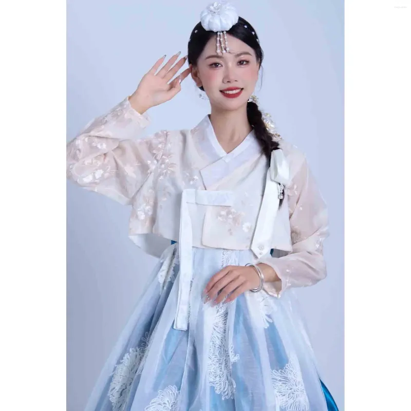 Ethnic Clothing Traditional Korean Women Wedding Dress Hanbok Female Cosplay Costume Stage Wear Folk Dance Clothes