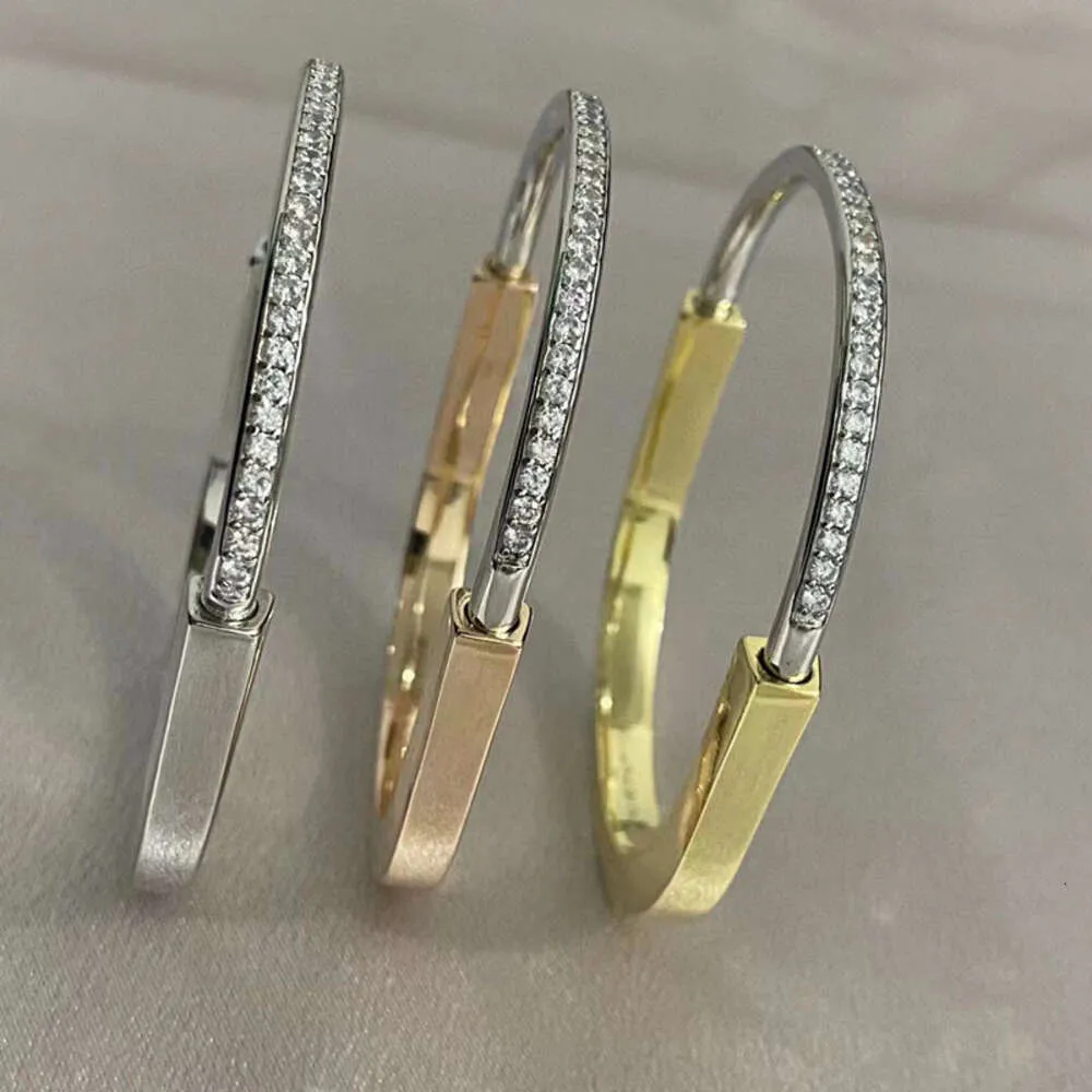 Tiffan armband ontwerper vrouwen originele kwaliteit bedelarmbanden hart nieuwe slot armband rose goud damesmode armband