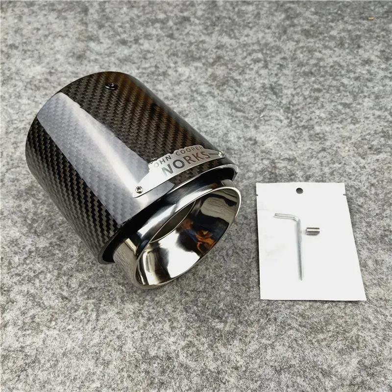 En dator bilavgasrör rör kolfiber för mini Cooper F54 F55 F56 F57 F60 R55 R56 R57 R58 R59 R60 R61 ZZ