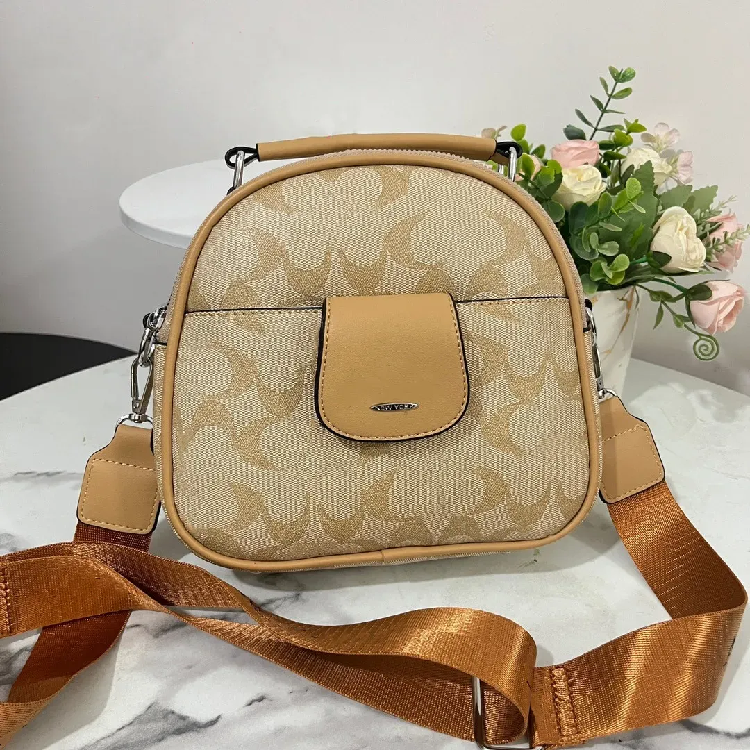 Luxus Designer Umhängetasche CO Kamera Stil Tasche Frauen Schulter Taschen Weibliche Handtasche Geldbörse Beige Leder Handtaschen Kupplung Brieftasche