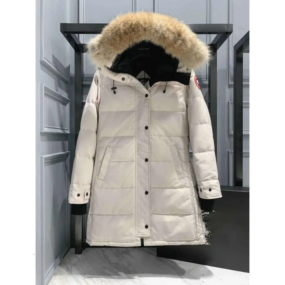Piumino Designer Canadian Goose Versione di media lunghezza Piumino Piumino da donna Piumino Parka Inverno Spessa Cappotti caldi Donna Antivento Streetwear C492