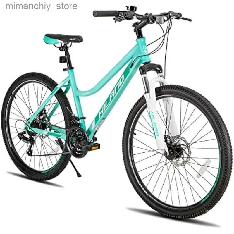 Fietsen 26 inch damesmountainbike met doorstapframe Shimano 21 snelheden verende vork MTB-fiets voor dames heren volwassenen Q231030