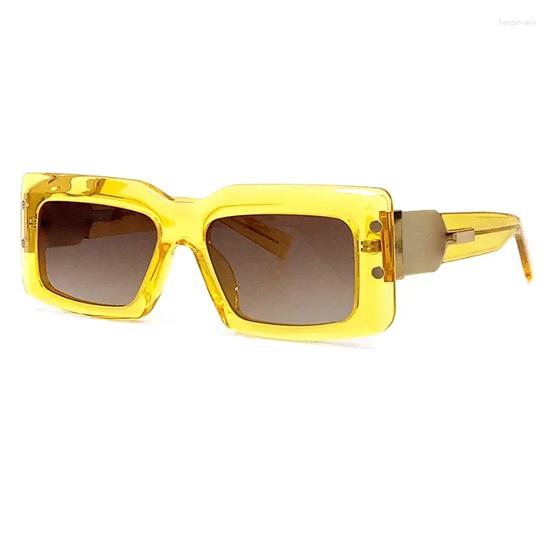 نظارة شمسية مستطيلات النساء الرجال مصمم العلامة التجارية عالي الجودة إطار إطار UV400 عدسة