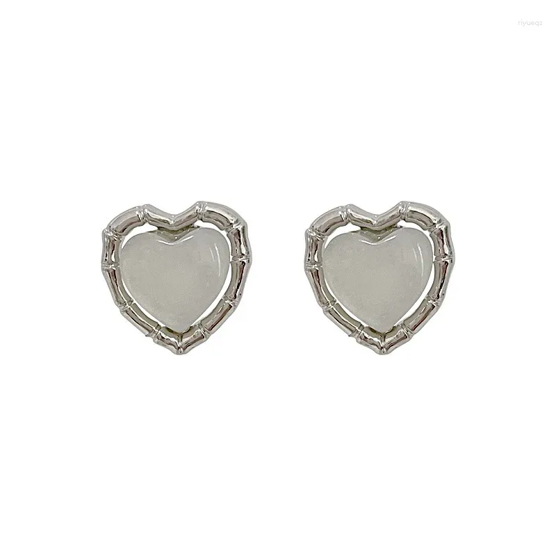 Studörhängen 10 Par /Lot Fashion Jewelry Korean Style Metal Harts Heart Earring for Women