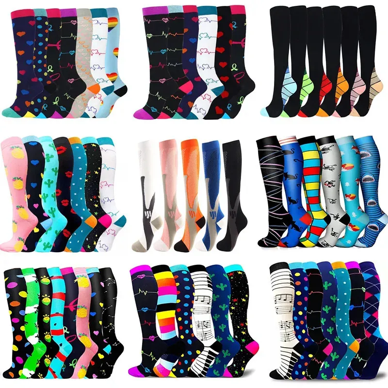 Sports Socks Dropship Compression Stockings Batch Varicose Veins Nurse Football Running Men Women Outdoor Unisex 231030