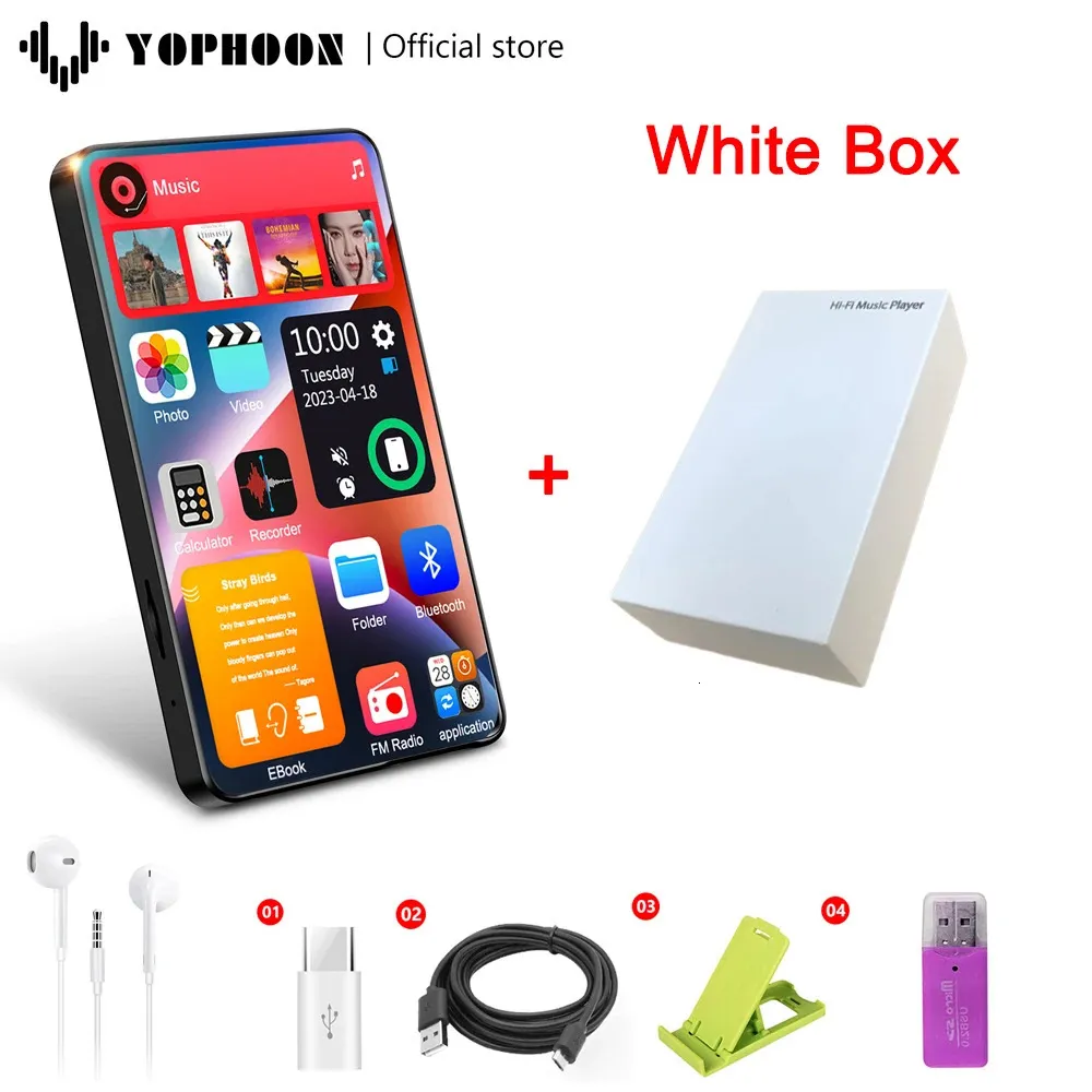MP3 MP4 Players 4 Inch UI X20 Player Yophoon Touch Screen 16GB Bluetooth50 with Speaker 1080P Video Ebook Music 16256G 231030