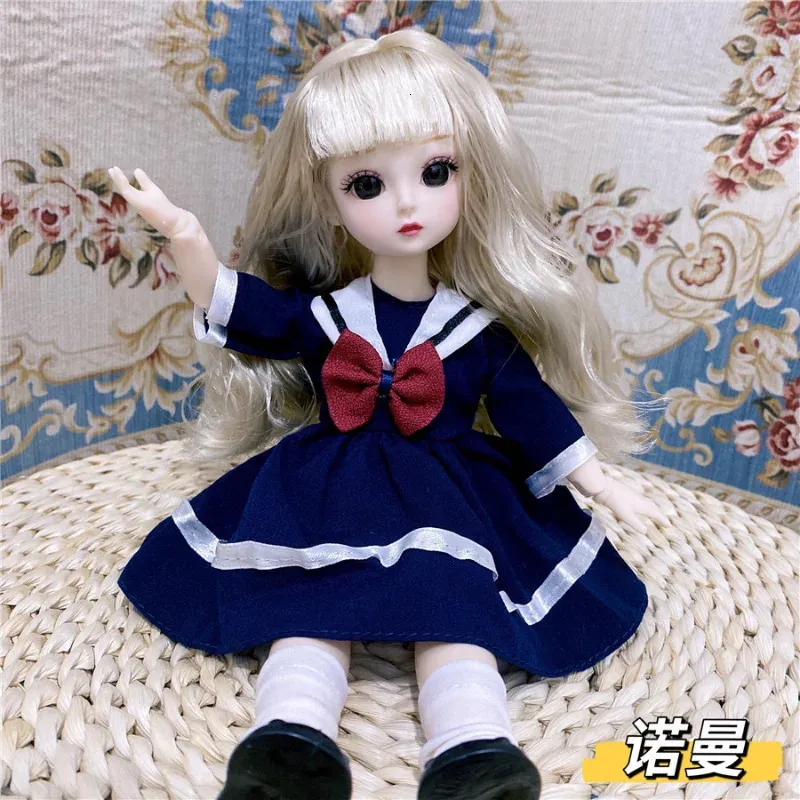 30cm Fat Bjd Doll With 12 Moveable Joints, 3D Brown Eyes