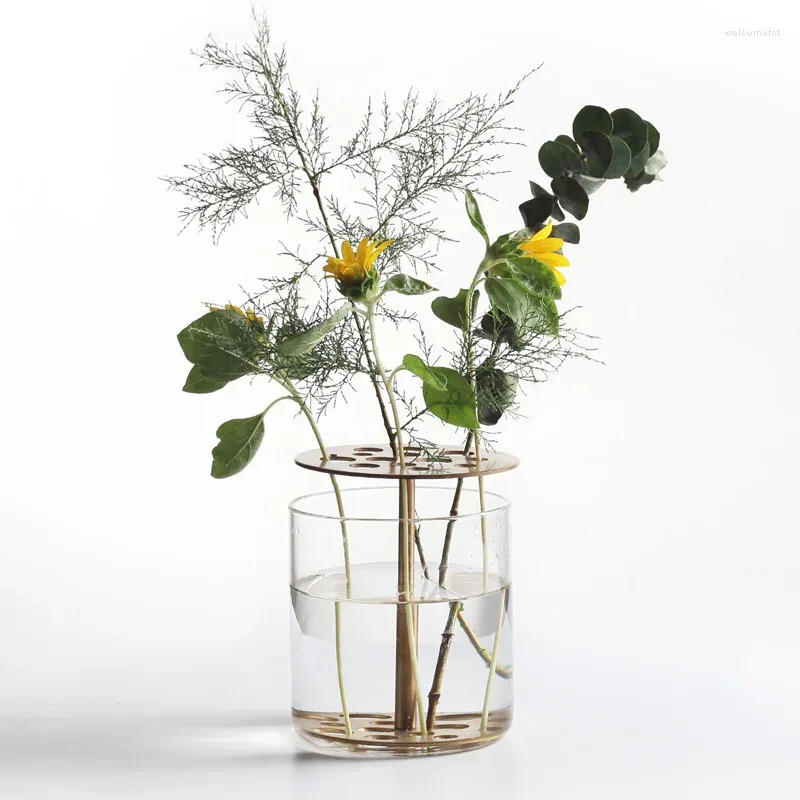 Vazen Eenvoudige Hydrocultuur Reageerbuis Transparante Vaas Creatieve Jardiniere Nordic Bloemen Thuis Tafelblad Grote Eenvoud Decoratie