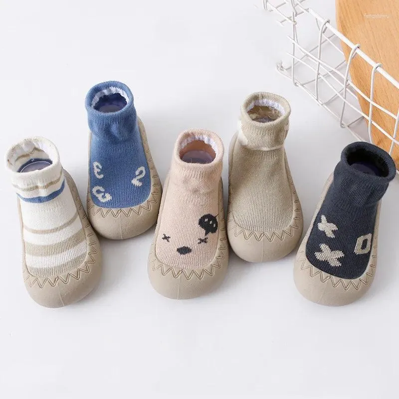 First Walkers Baby Socks Shoes Toddler Walker Girl Kids Soft Rubber Sole Boy Shoe Cotton Anti-Slip 0-3y Spring Summer