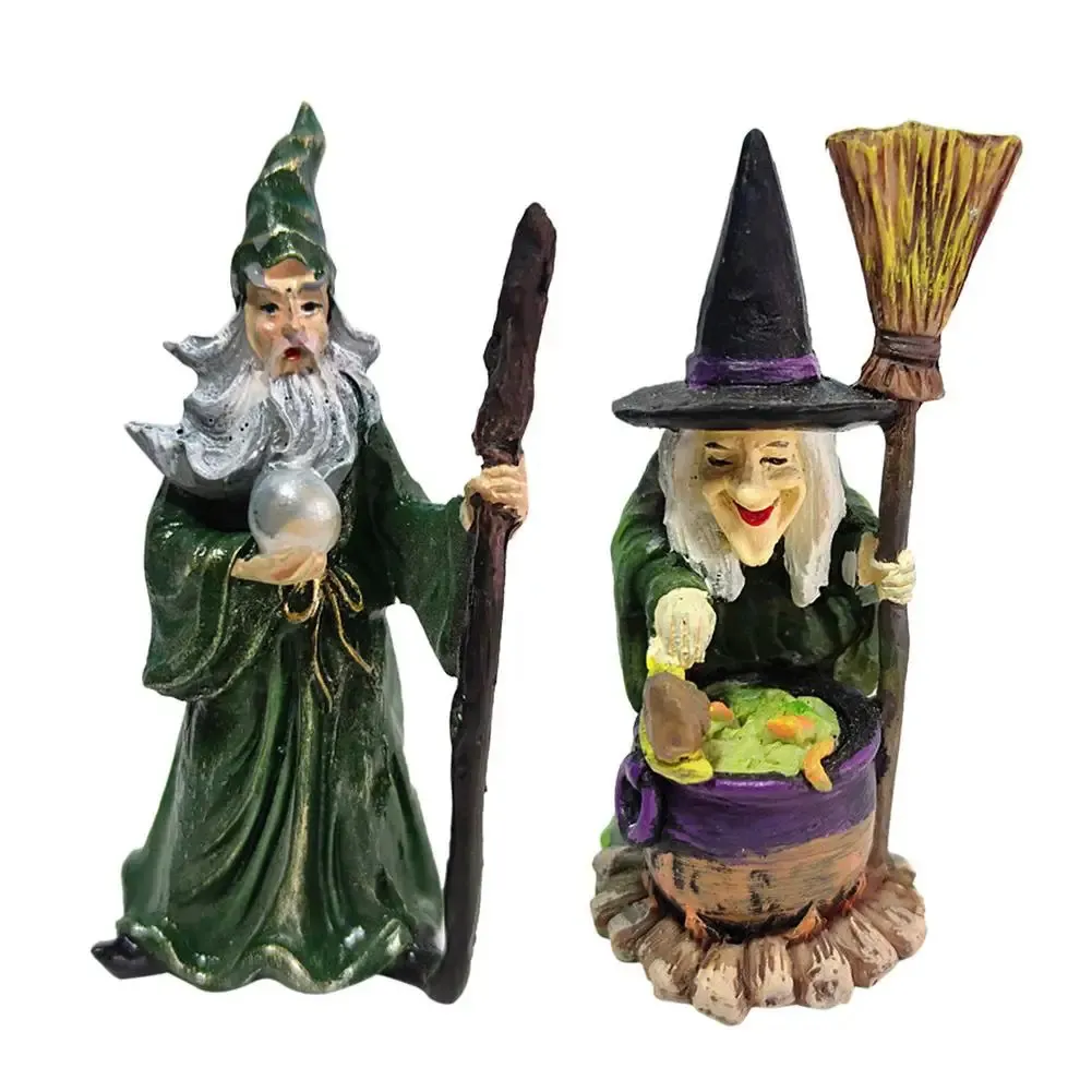 Objets décoratifs Figurines Halloween décoration assistant sorcière jardin maison ornements statues 231030