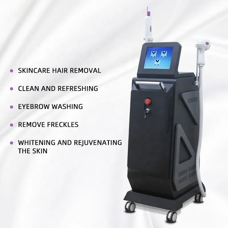 2 In1 Dispositivo de beleza de remoção de cabelo profissional Picosecond Rf Tattoo Removal Salon Use equipamento de beleza com máquina de remoção de cabelo a laser 808nm