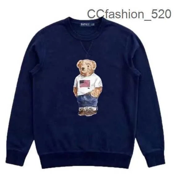 폴로 남자 후드 땀 셔츠 2023 년 유럽과 미국 뉴 가을과 겨울 긴 소매 캐주얼 면화 면화 패션 곰 스웨트 셔츠 도매 S-2XL U9QO