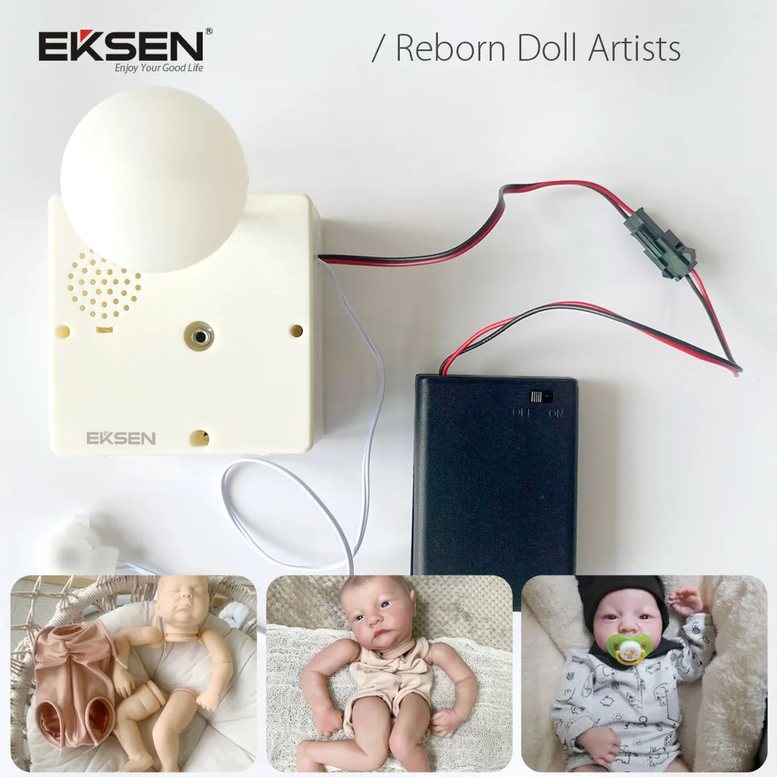 Breathing and Heart Beating Simulator for Reborn Baby Doll, Breathing Simulating Mechanism no Cry Sound.