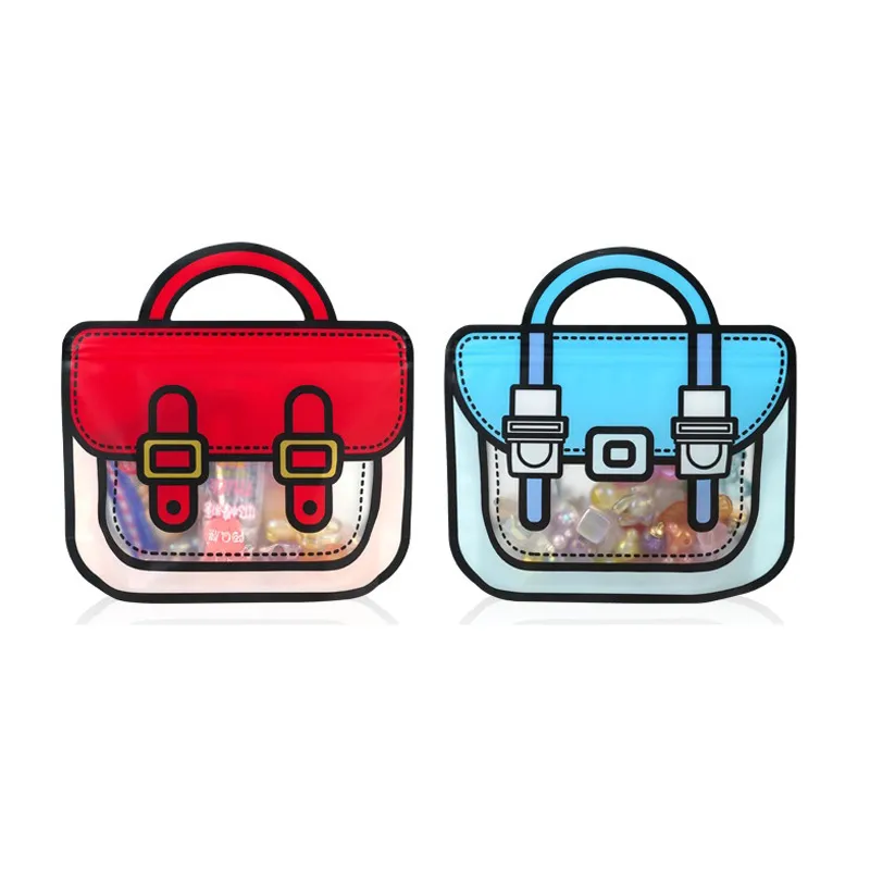 Children's Gift Packaging Bag Cute Snack Handbag Cartoon Self sealing Bag Student Birthday Gift bag LX6198
