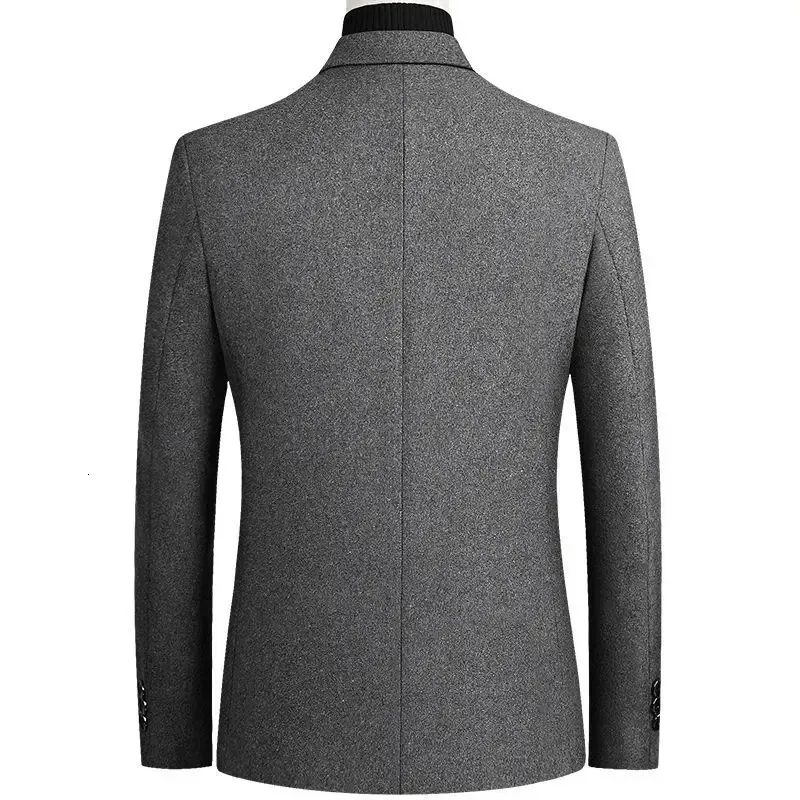 【お年玉セール特価】 Mens Slim And Business For Jackets And Coats Mens Woolen Fit 焼酎