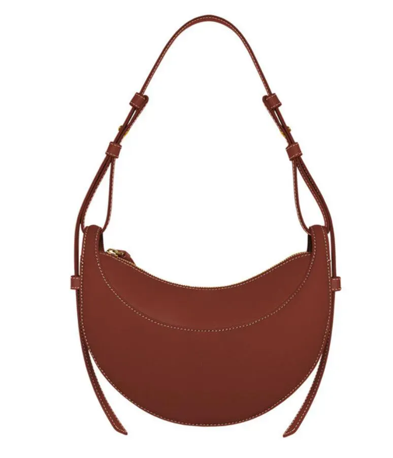 Numara kadın omuz çantaları No 10 Half Moon Bag Tasarımcı Çanta Deri Moda Çantası Crossbody Cüzdan Hobo Deri Tote