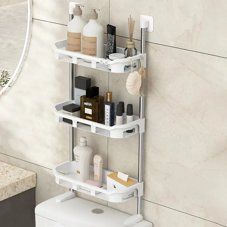 Multi Functional Bathroom Space Saver Shelf Rack With Supporting Feet