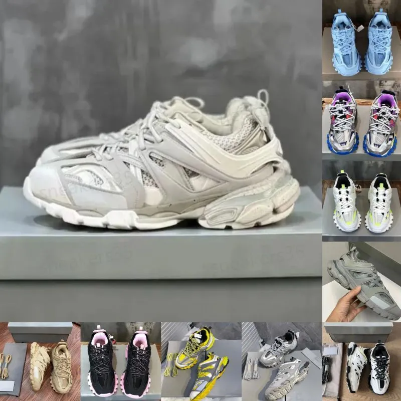 Mans Track 3XL 3.0 Chaussures de designer Hommes Femmes Tripler Noir Ruban Beige Blanc Gym Rouge Gris Foncé Baskets Casual Mode Plaque De Luxe Hommes Robe Entraîneurs Occasionnels Avec Boîte