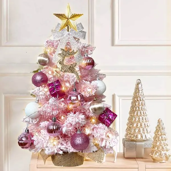 Pink Florals And Gold Metallics Christmas Tree - Dream Tree