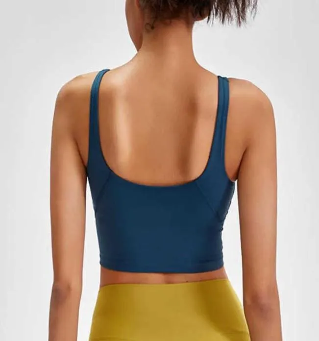 Ropa de gimnasio, ropa interior para mujer, camisetas sin mangas, sujetador deportivo para Yoga, a prueba de golpes, para correr, entrenamiento físico de alta resistencia, espalda en U, Tops acolchados sexys 1064135