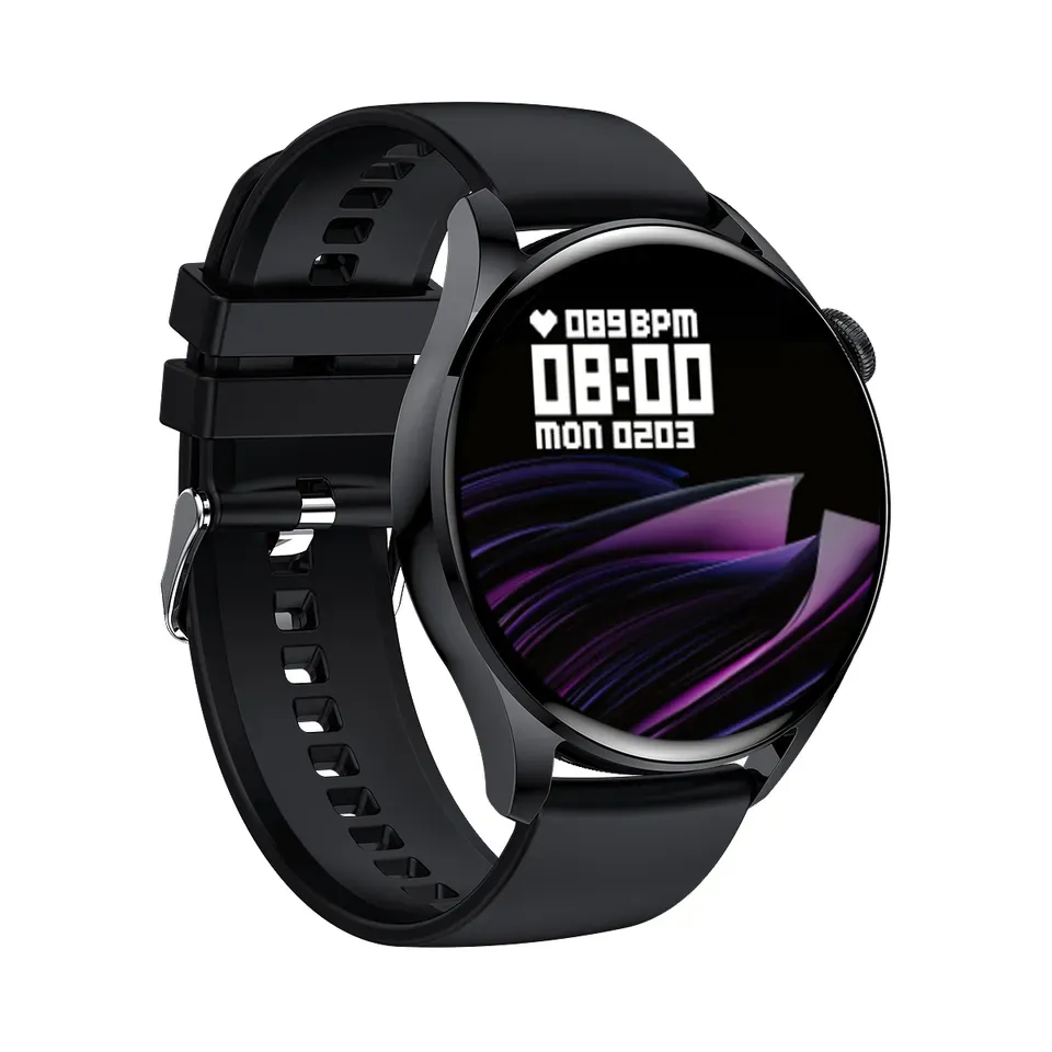 GT5 HD 1.28 "スクリーンラウンドダイヤルマルチスポーツフィットネストラッカーNFC BluetoothコールAndroid Smart Watch for Men and Women