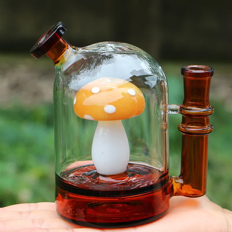 Vintage Premium Mushroom Glass Bong Water Hookah Rookpijp 5,1 inch Percolator Dab Rig Originele Fabrieksgroothandel met 14 mm Joint Bowl