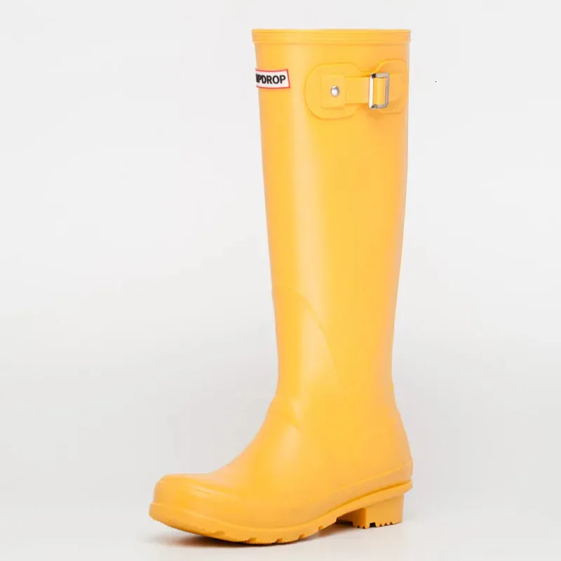 Buty deszczowe panie wodoodporne buty deszczowe żeńska moda kolanowa Kobiety gumowe buty deszczowe Buty Rainboots Pvc Rain Buty 231030
