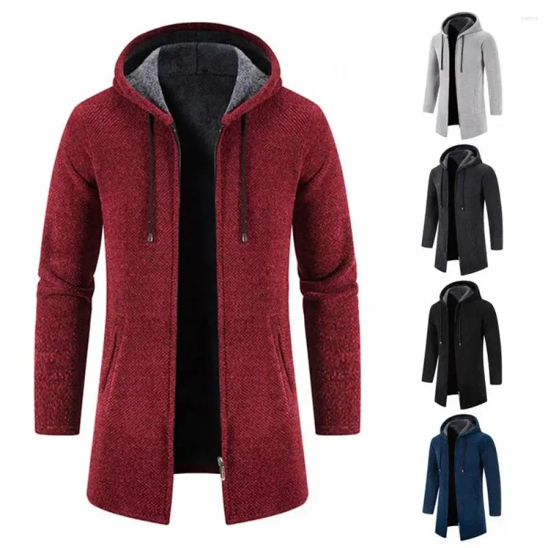 Men's Vests Autumn And Winter Coat Plush Sweaters Knitted Trend Cardigan Outerwear Jacket Windbreaker