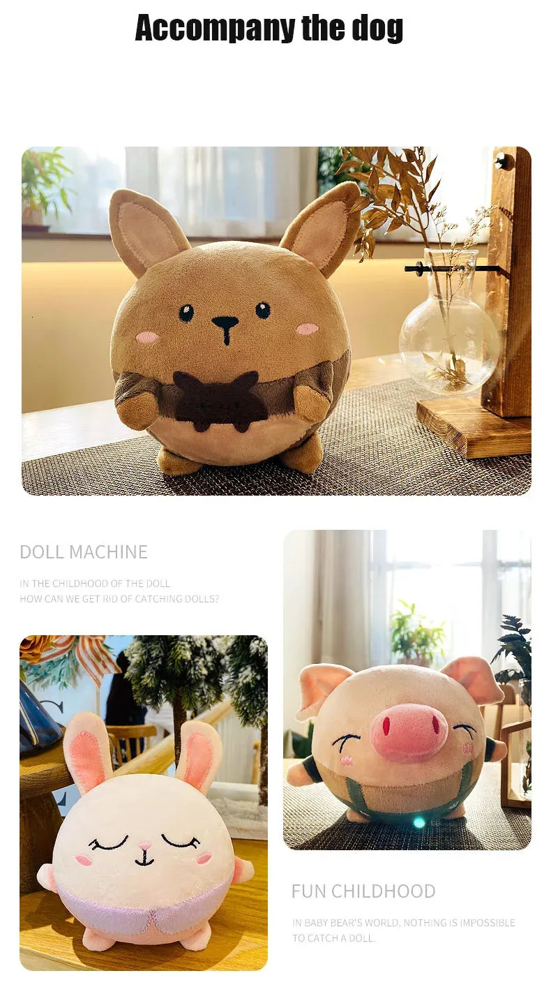 Interactive Dog Toys - Bouncing, Speaking Rabbit Ball for Small Dogs ...
