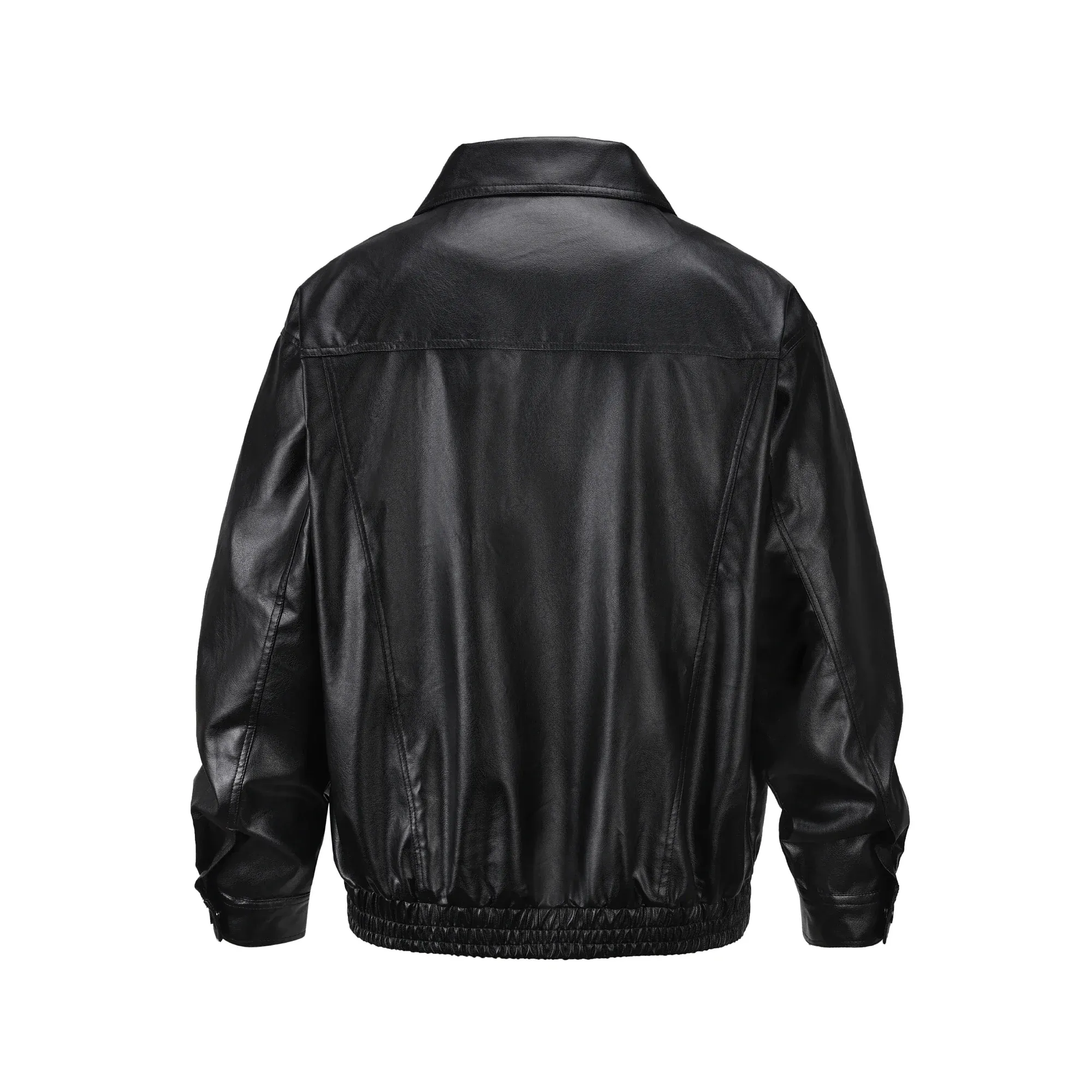 Mens Vintage Black PU Leather Windbreaker Best Bomber Jackets Oversized Baggy Autumn Coat From Fashionclothing668 41.67 DHgate.Com