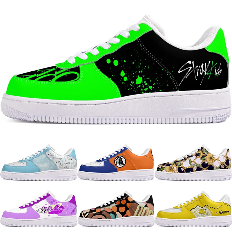 DIY schoenen winter mooi zwart herfst heren Vrijetijdsschoenen één voor heren dames platform casual sneakers Klassieke cartoon graffiti trainers comfortabele sport 68963