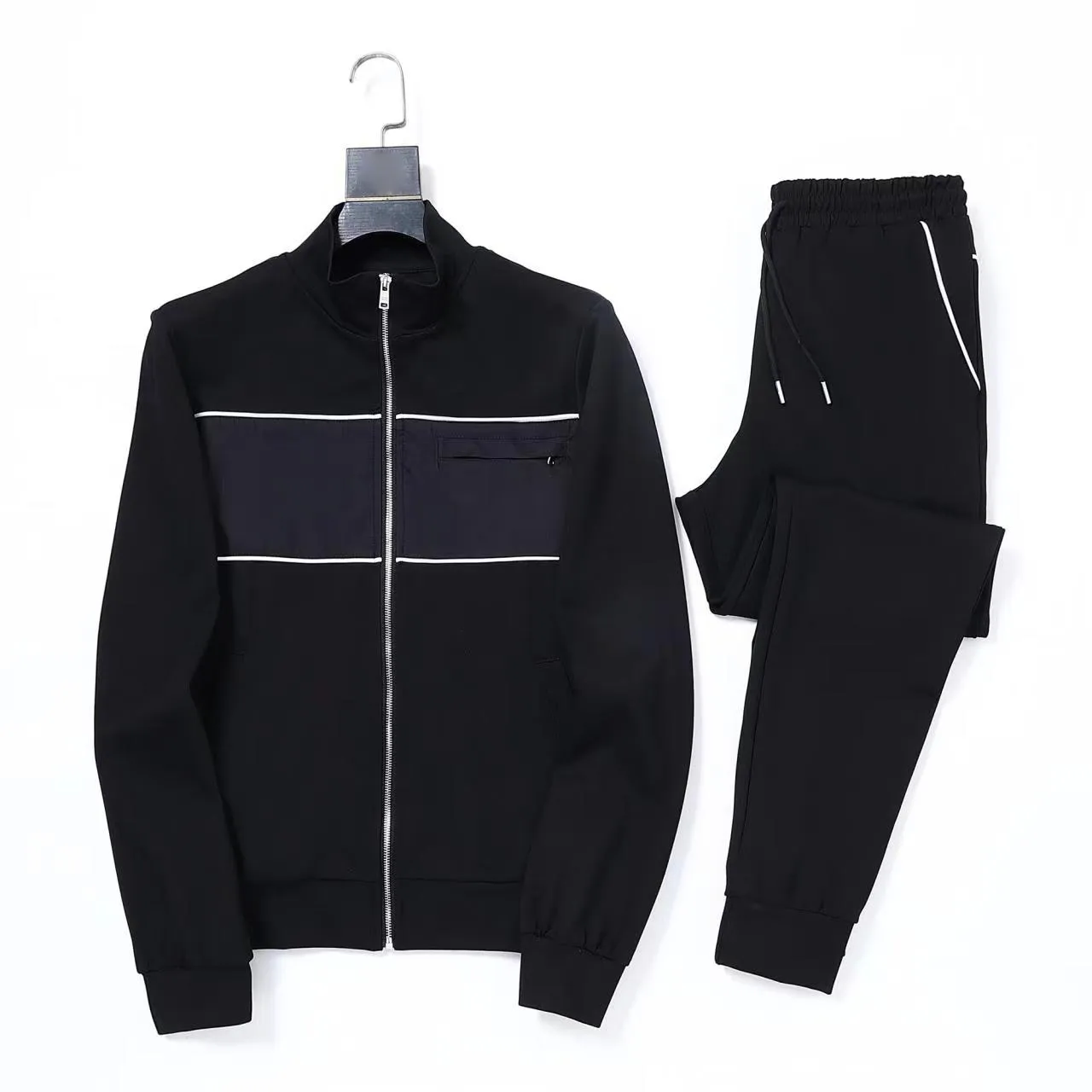 Trapstar Mens Tracksuit Set With Embroidered Plush Letter Decoration