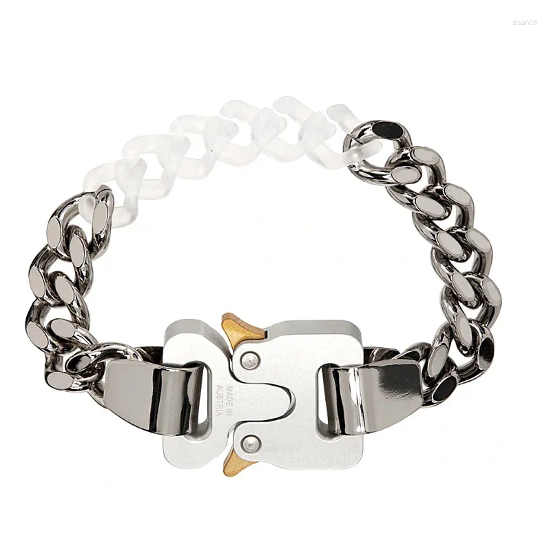 Ketten Männer Frauen 1017 Legierung Transparent Personalisierte Metall Funktionellen Stil Schnalle Armband ALYX Paar 2 Stück