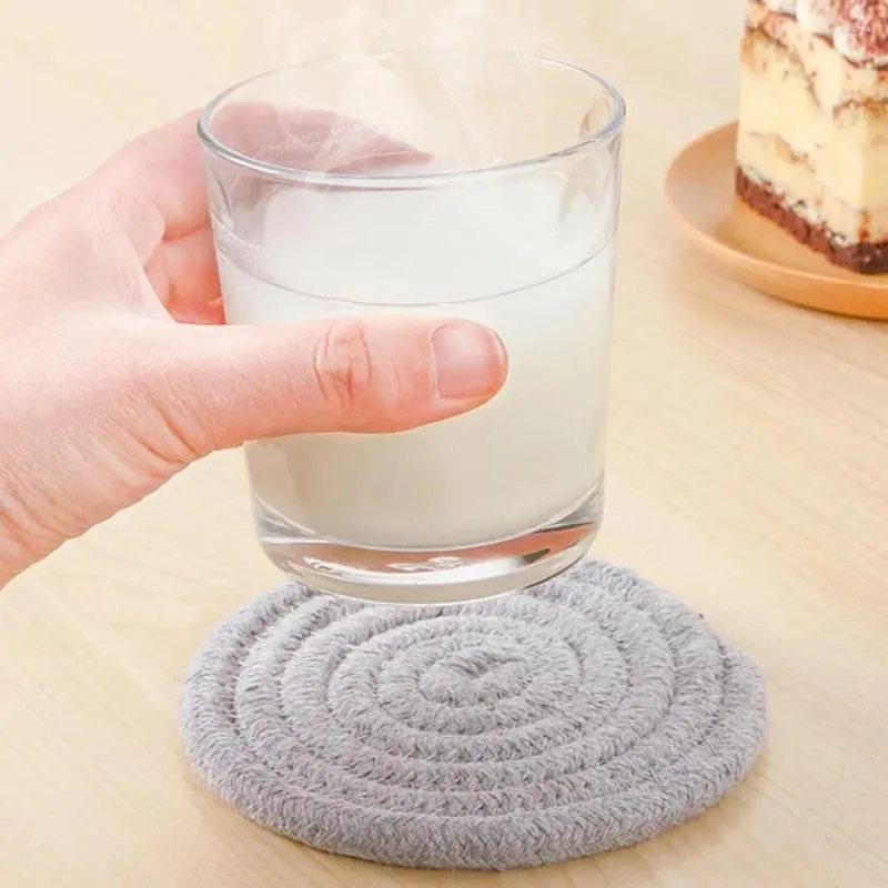 Placemats Vaatwasmachinebestendig Siliconen Alternatief Minimalistisch Katoen Set Absorberende Hittebestendige Drank Voor Thuis