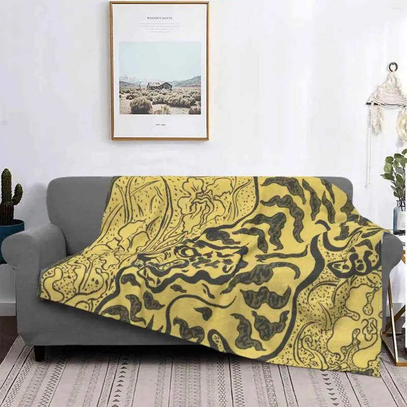 Blankets Tiger In The Jungle ( 1893 ) By Ranson Top Quality Comfortable Bed Sofa Soft Blanket Post