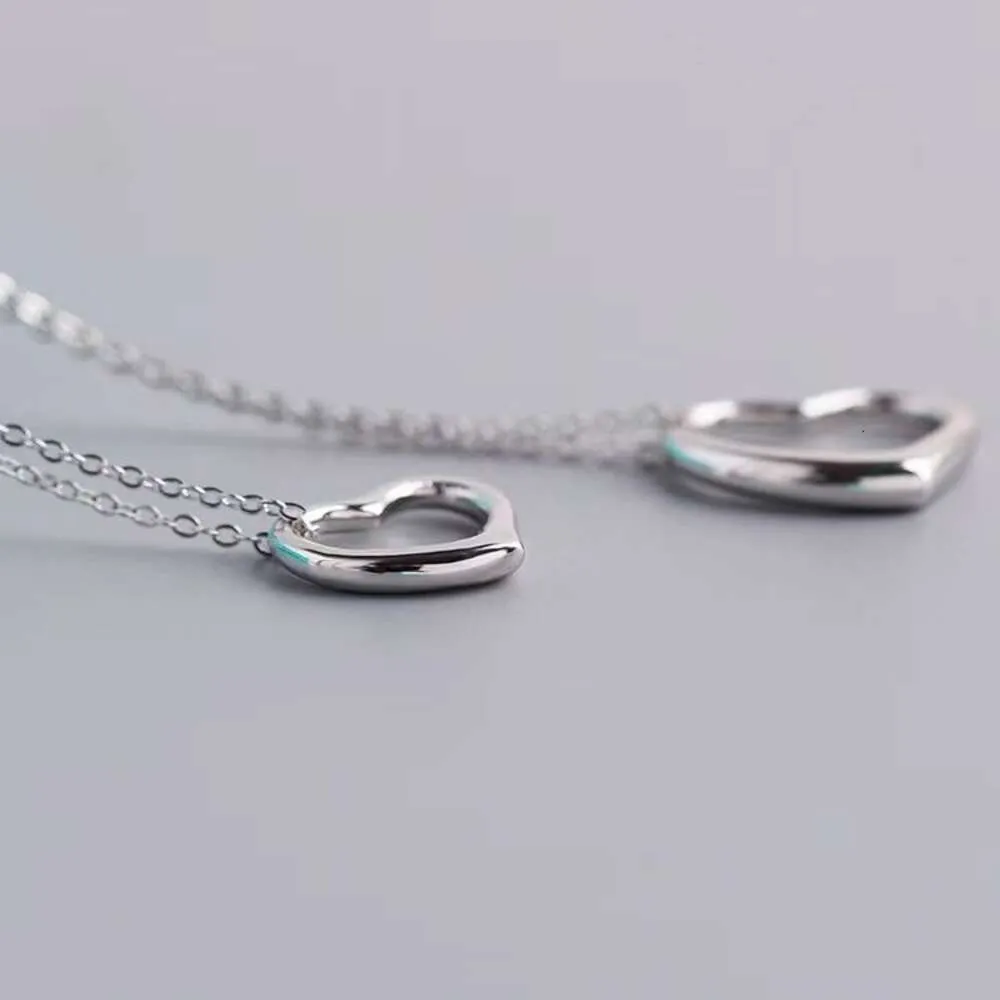 Itys ketting Classic Hollow S Sterling Sier hanger dames hart ketting liefde sieraden met doos