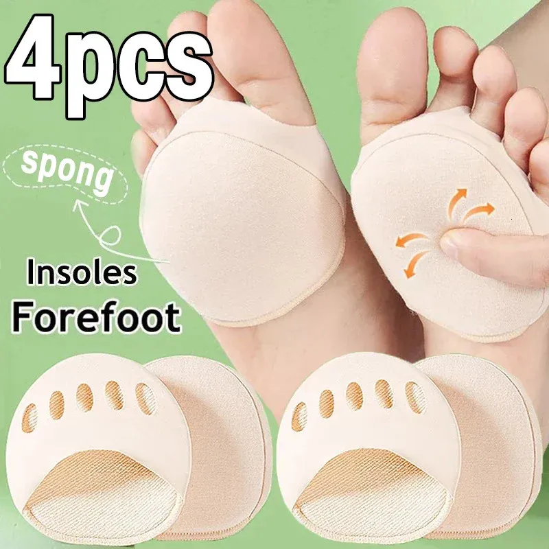 Shoe Parts Accessories 24Pcs Five Toes Forefoot Pads Women High Heels Half Insoles Calluses Corns Foot Pain Care Absorbs Shock Socks Toe Pad Inserts 231030