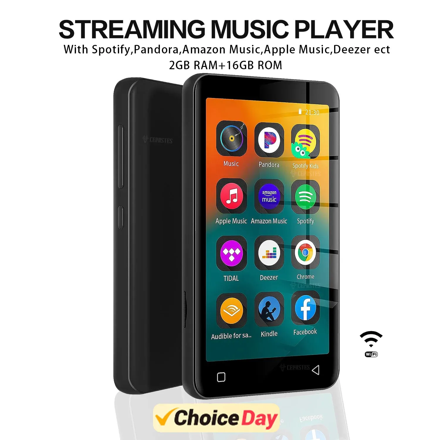 MP3 MP4 Player Case For 4" Touch G1 Music Player With Earbuds & Accessories