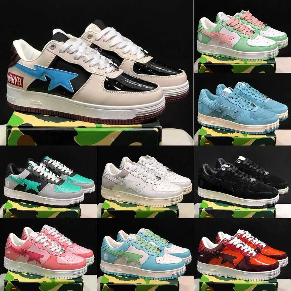 Casual schoenen Sk8 Heren Dames Sta Low ABC Camo Stars Wit Groen Rood Zwart Geel Sneakers Heren Dames Schoenen met doos shgHG