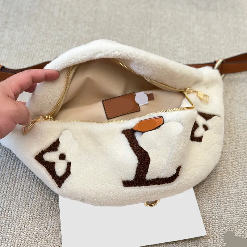 2023 Fashion Fuzzy Bum Bag Handbag Classic Womens Fanny Pack Purses ...