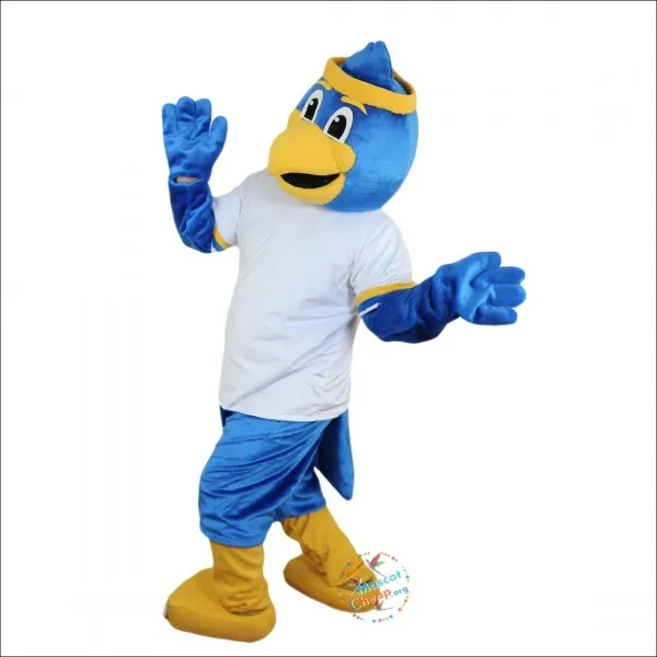 2024 Korting Blue Eagle Bird Cartoon Mascotte Kostuum Cartoon Anime thema karakter Kerst Carnaval Party Fancy Kostuums Volwassenen Grootte