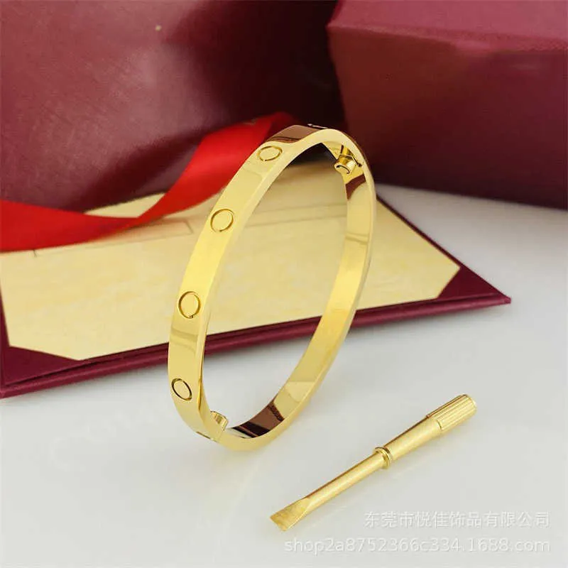 Bracelets de créateurs de mode à vendre Bracelet en acier titane de cinquième génération Tournevis à anneau éternel Couple Or rose Maison avec boîte d'origine