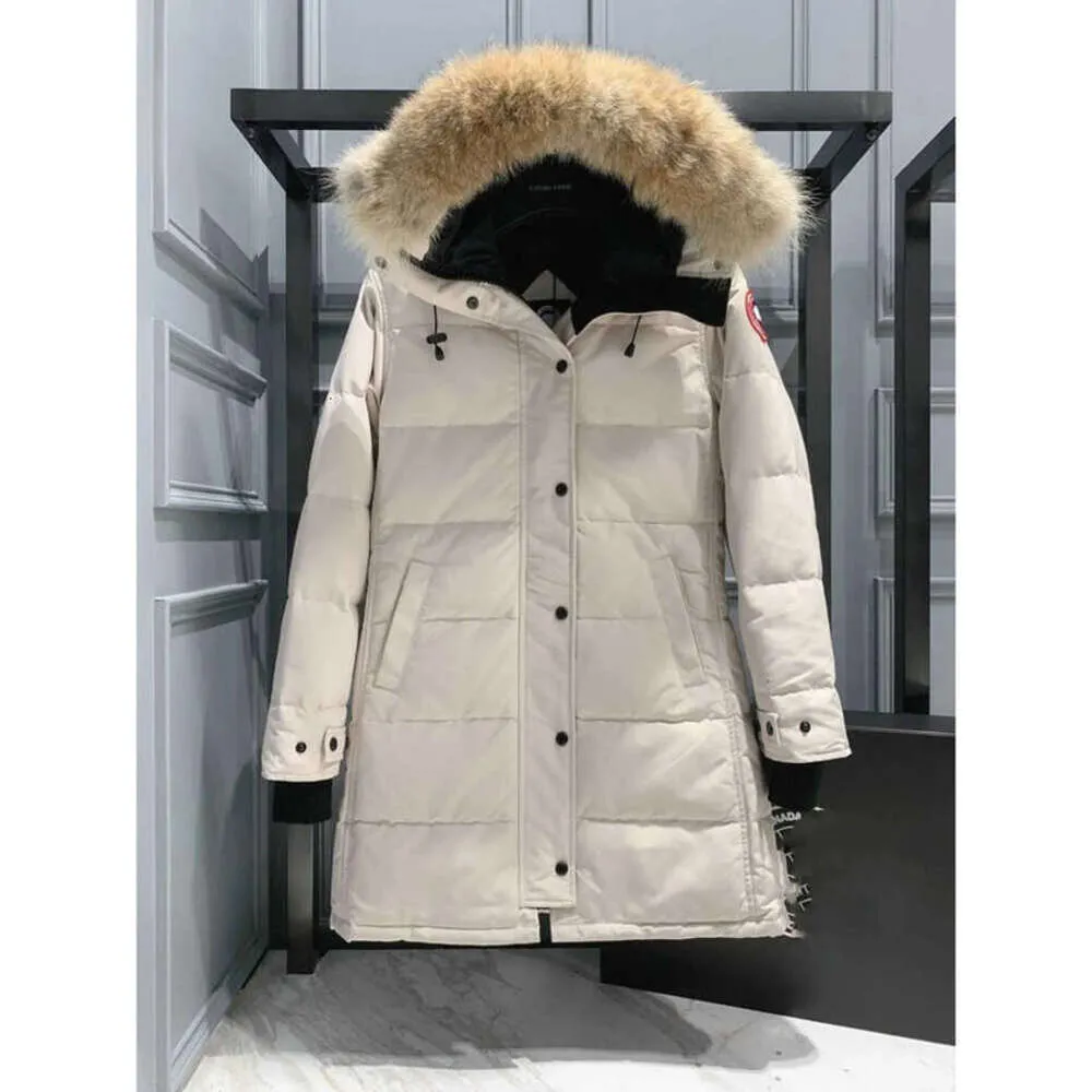 Designer Canadian Goose Mittellange Version Pufferer Down Damenjacke Daunenparkas Winter Dicke warme Mäntel Damen Winddichte Streetwear C5590