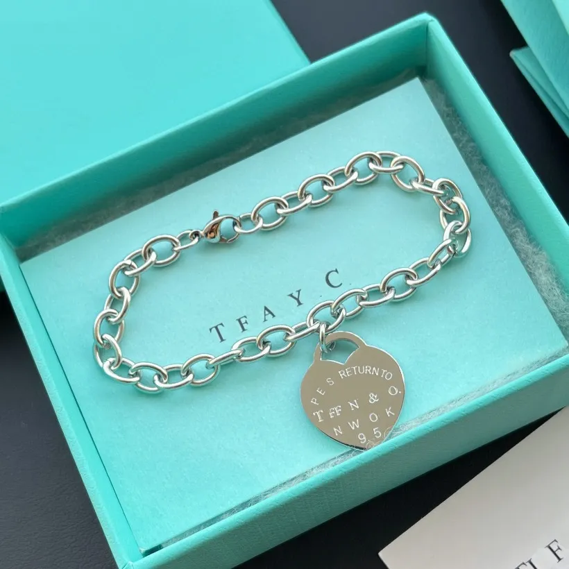 925 prata colares pulseiras conjunto boutique designer jóias conjunto romântico meninas amor presente colar outono nova alta qualidade pulseira de aço inoxidável
