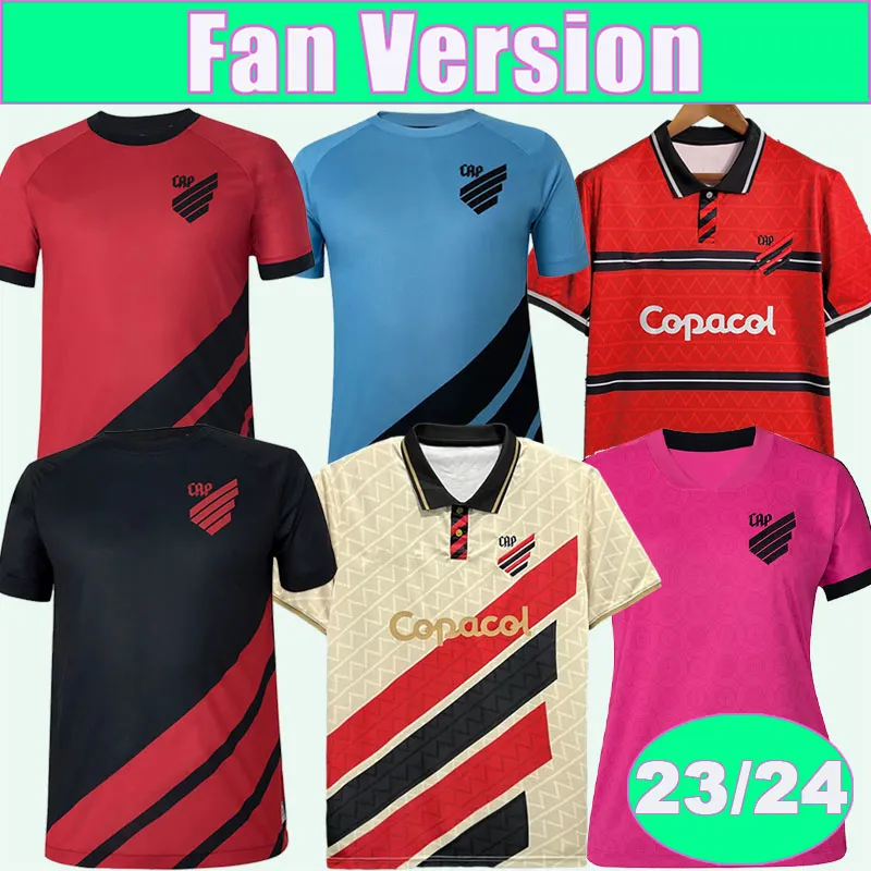 2324 Paranaense Mens Soccer Jerseys Athletico Vitor Bueno D. Terans L. Cittadini Roque Christian Pablo Home