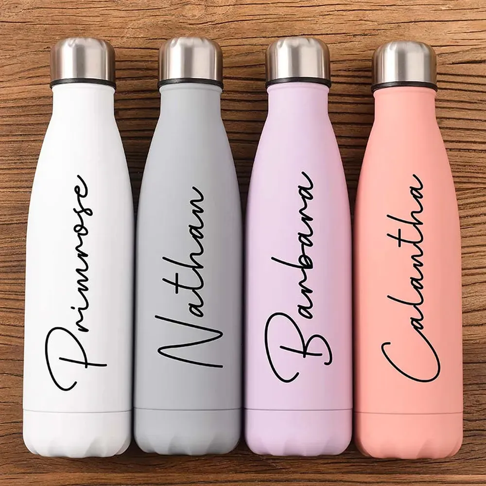 Water Bottle Personalized Customized Insulated Sports Water Bottles Hot Cold And Hot Wedding Gifts 231030