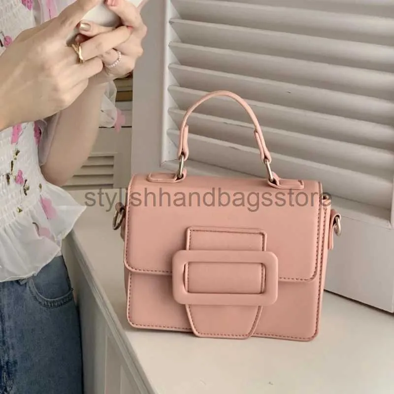 Sacs à bandoulière Sac messager carré solide pour femme Sac à bandoulière haut pour femme Flip Club Portefeuille Femme Rose Bagstylishhandbagsstore